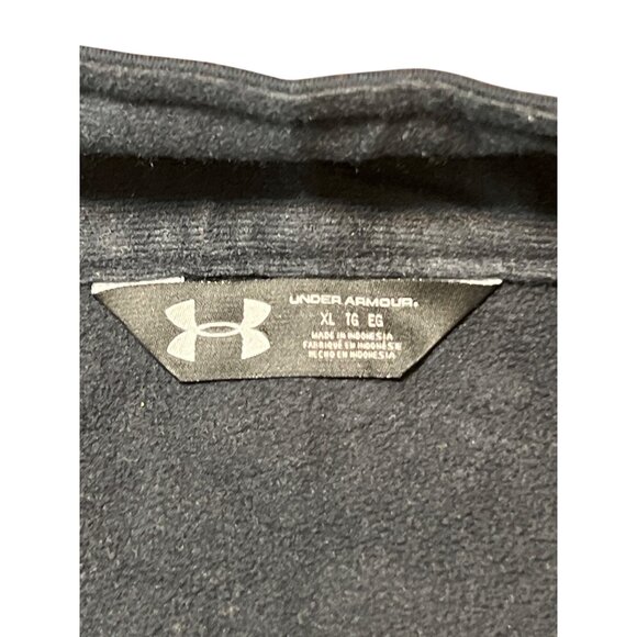 Under Armour Black Storm Full Zip Black Fleece Jacket Size XL Zipper Pockets - Picture 4 of 4